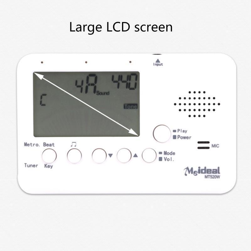 Wind Instrument Tuner with Power-saving Design Portable Chromatic Digital Tuner