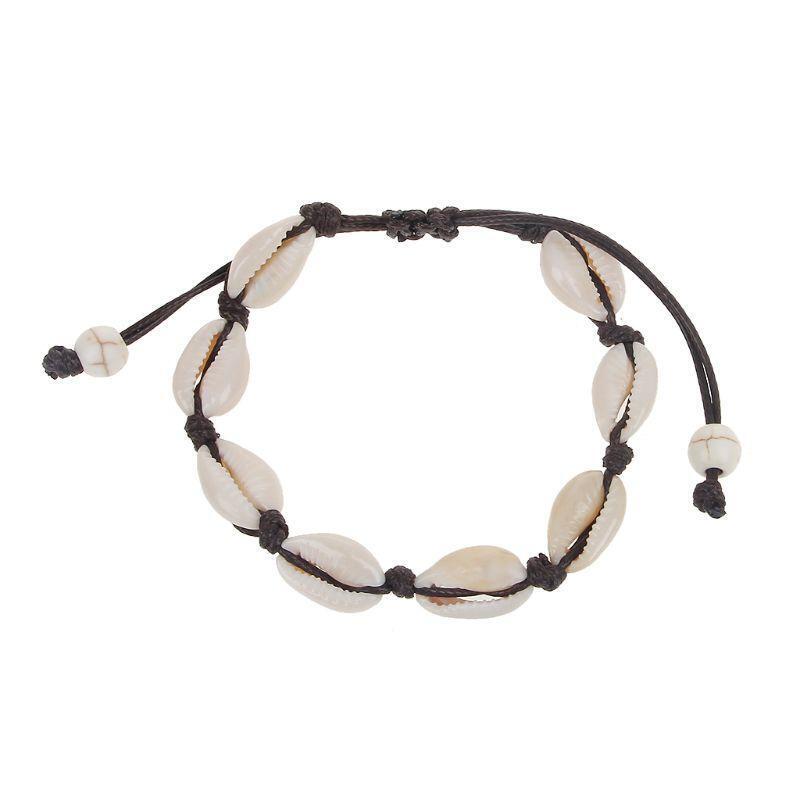 Handmade Beach Seashell Bracelet Natural Cowrie Shell Bracelets Jewelry Charms