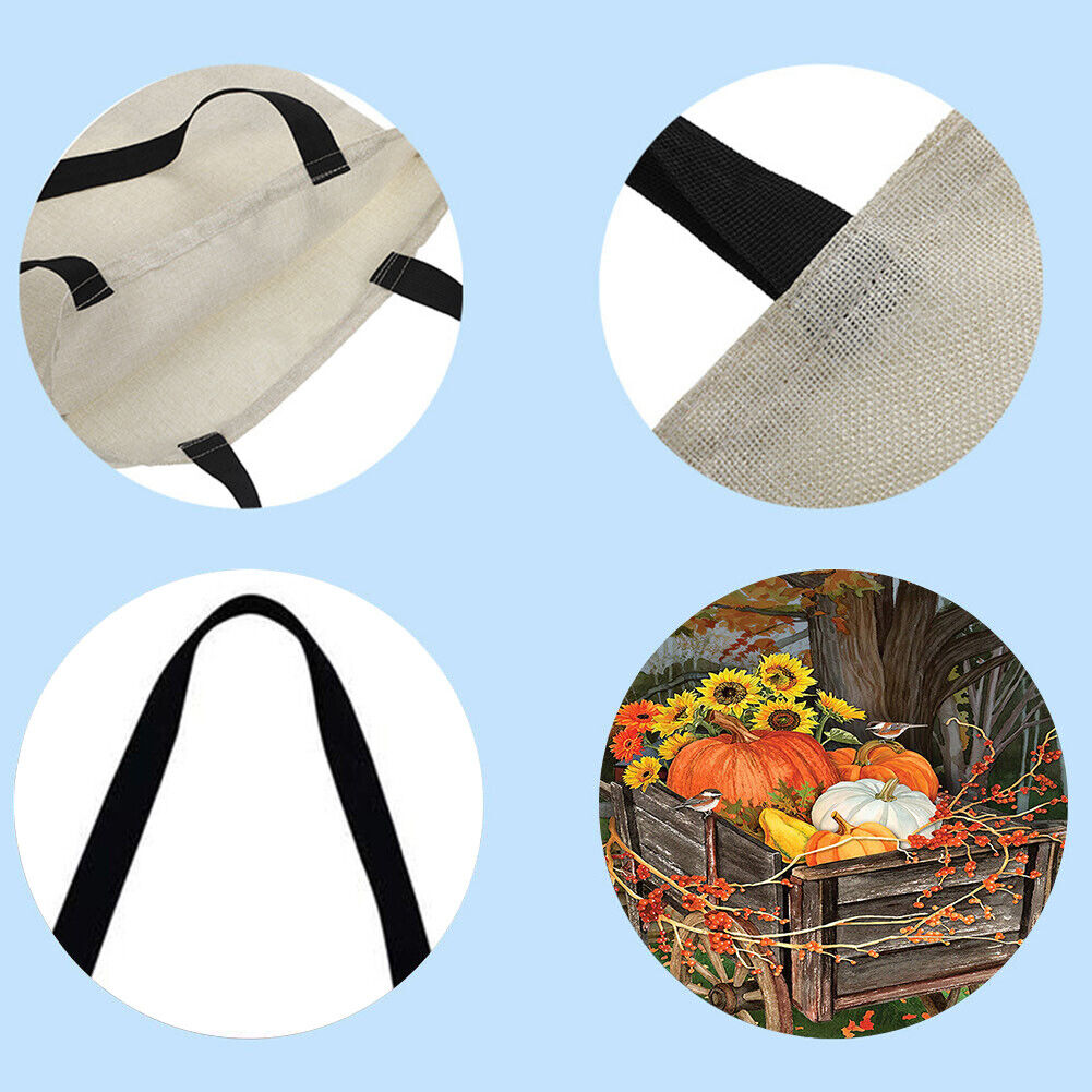 plant Printed Shoulder Shopping Bag Casual Large Tote Handbag (40*40cm)