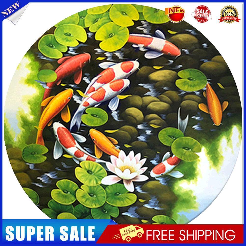Fish 5D Full Round Drill Diamond Painting Cross Stitch DIY Rhinestone Craft