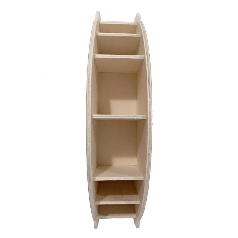 Rainbow-like Pen Holder Cup Paint Brush Organizer Wooden Office Desk Organizer