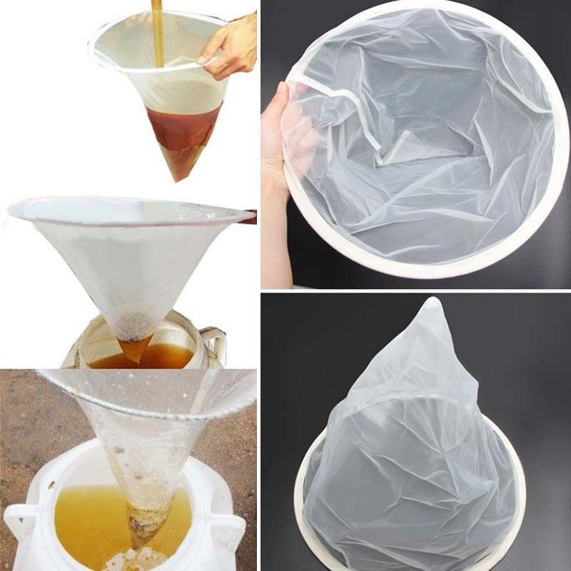 Fiber Bee Beekeeping Honey Strainer Filter Net Screen Apiary Equipment 35*40cm
