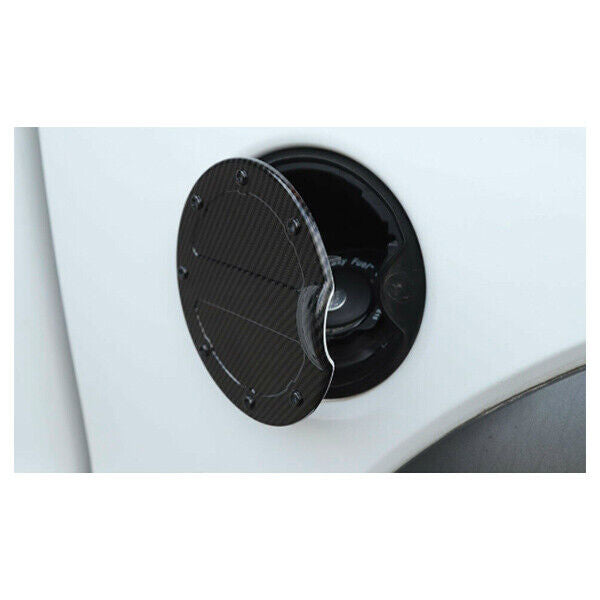 Fit for 2009-14 Ford F-150 Fuel Gas Door Cover Trim Overlay Carbon Fiber Style