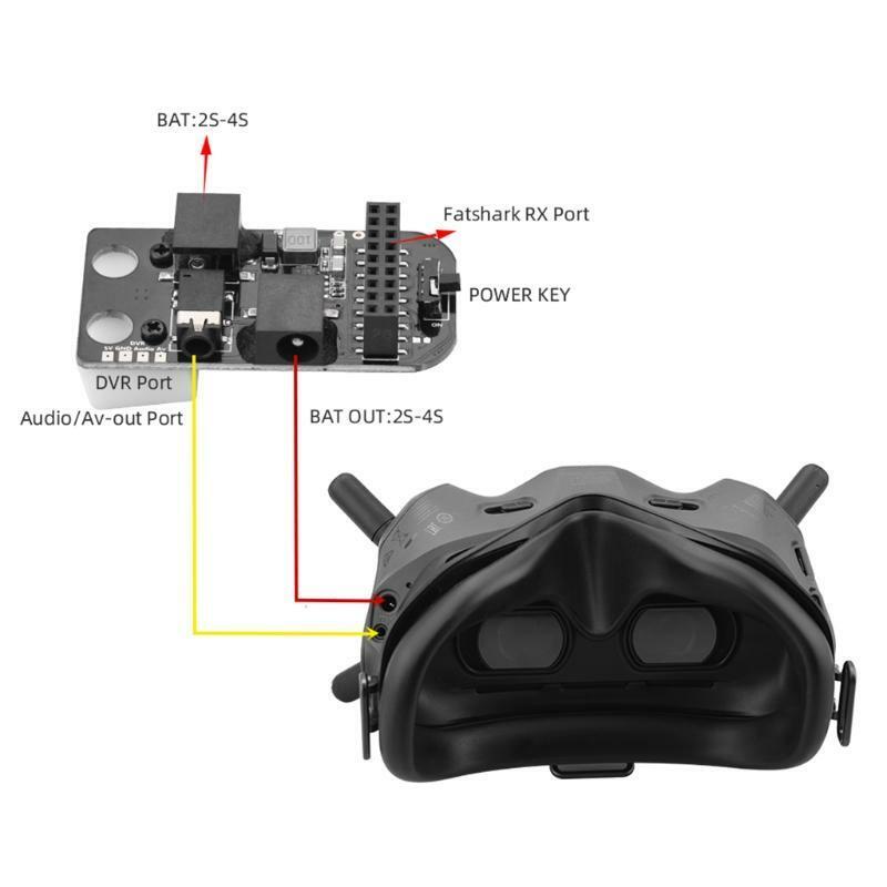 5.8G RXPORT2.0 Analog Receiver Module Kit for FPV Goggles V2 Flight Glasses