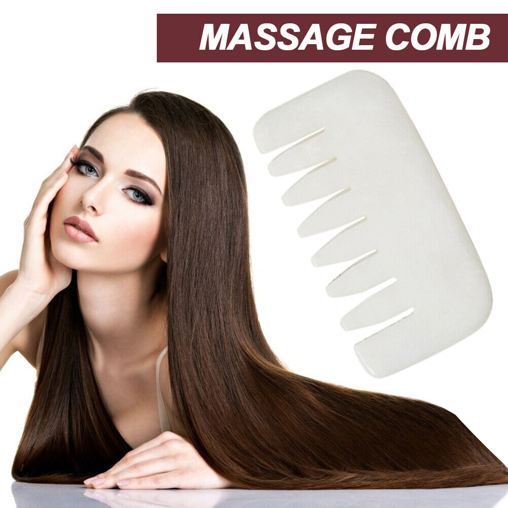 Gua Sha Stone Massage Natural Jade Head Scalp Scraping Massager Comb (03)