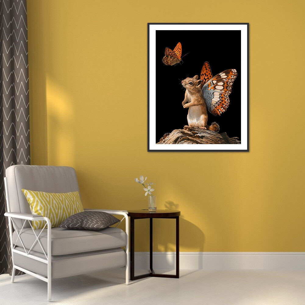 5D DIY Diamond Painting Little Hamster Full Round Drill Mosaic Wall Picture