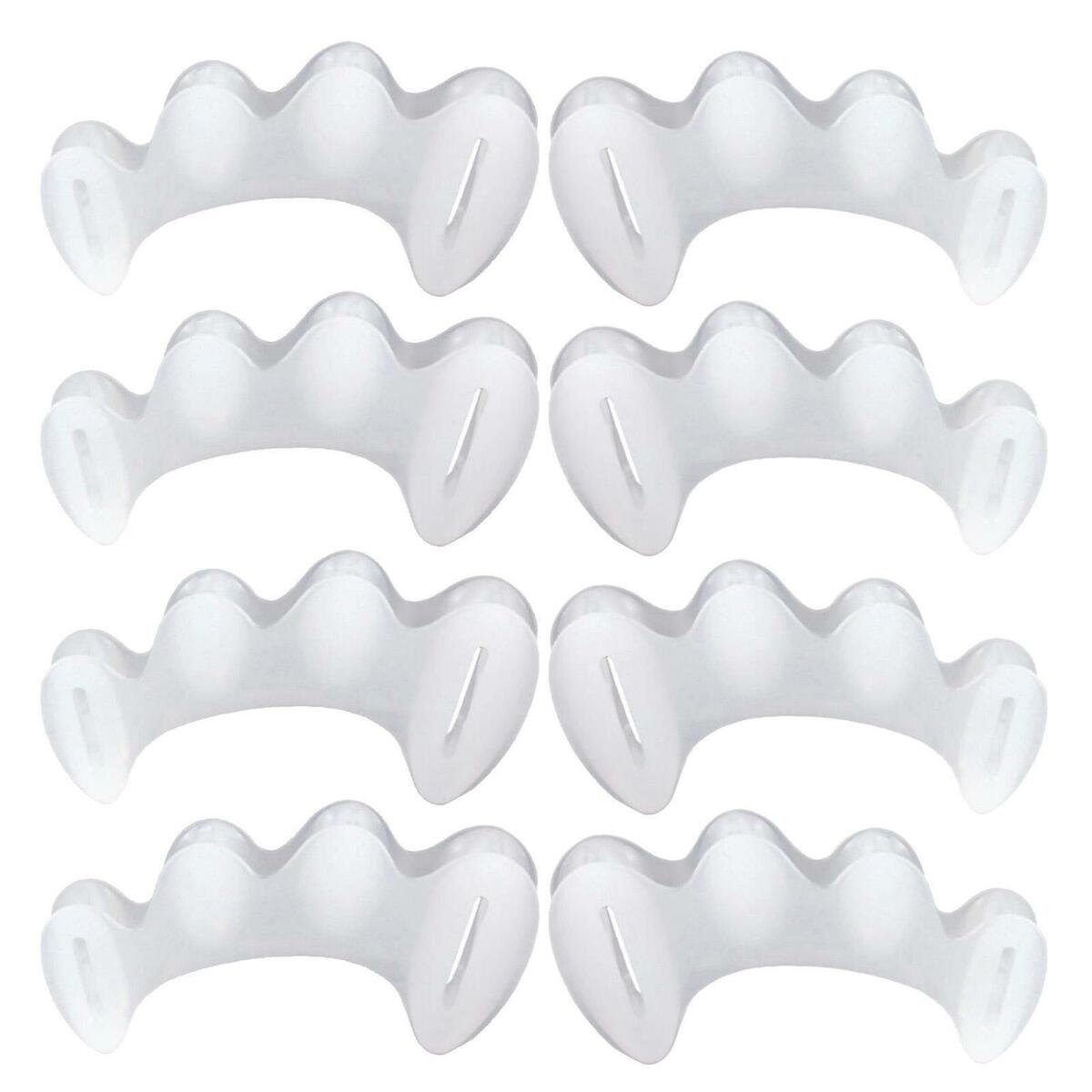 8pcs 4 Pairs Gel Toe Separators Hammer Straighteners Fixed Set for Yoga