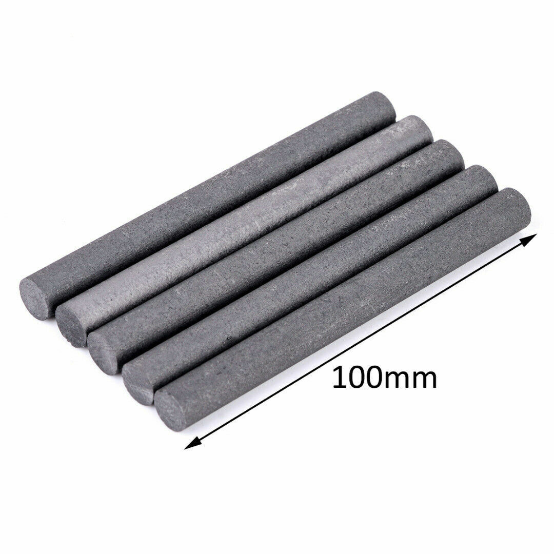 5Pc 10MM 99.99% Graphite Electrode Cylinder Rods Carbon Stirring Bar For Melting