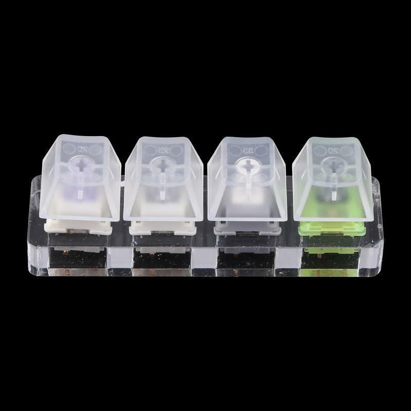 4 Key Mechanical Keyboard SP STAR Switch Tester Kit w/Acrylic Blank Base Keycaps