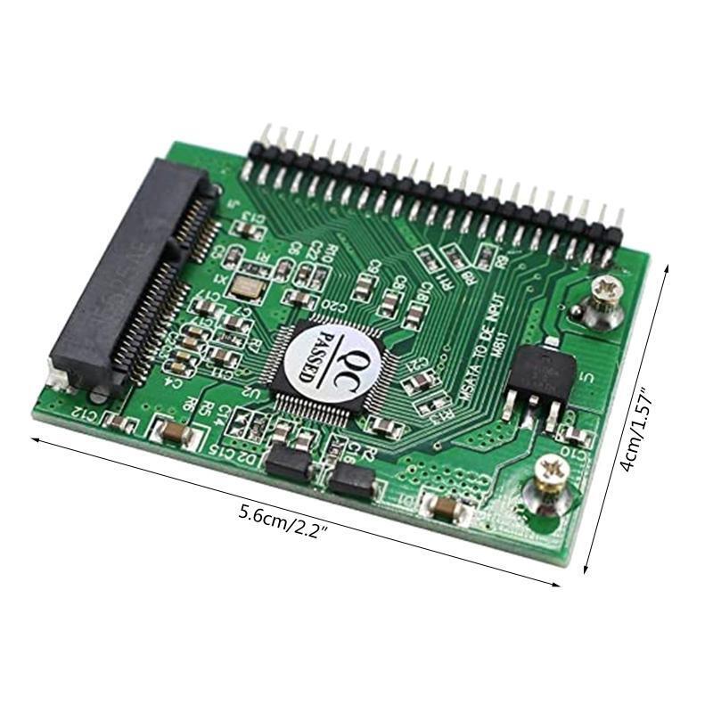 MSATA Disk to IDE/PATA 44Pin Motherboard Converter Adapter for Desktop & 2.5"