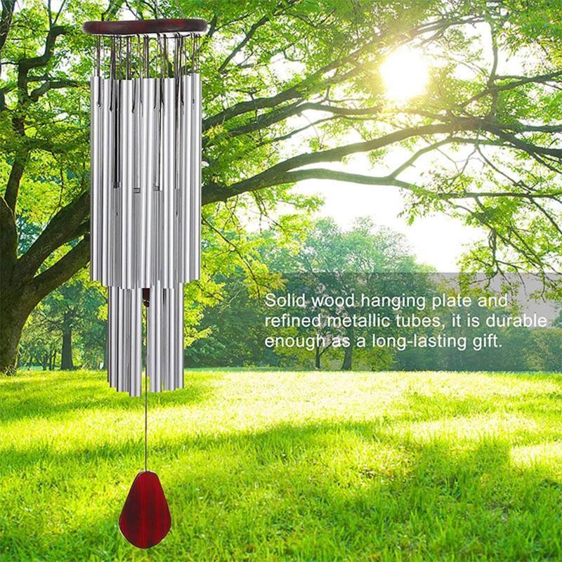 27 Tubes Handmade Large Wind Chimes for Outdoor Tuned Hummingbird Bells Soothing