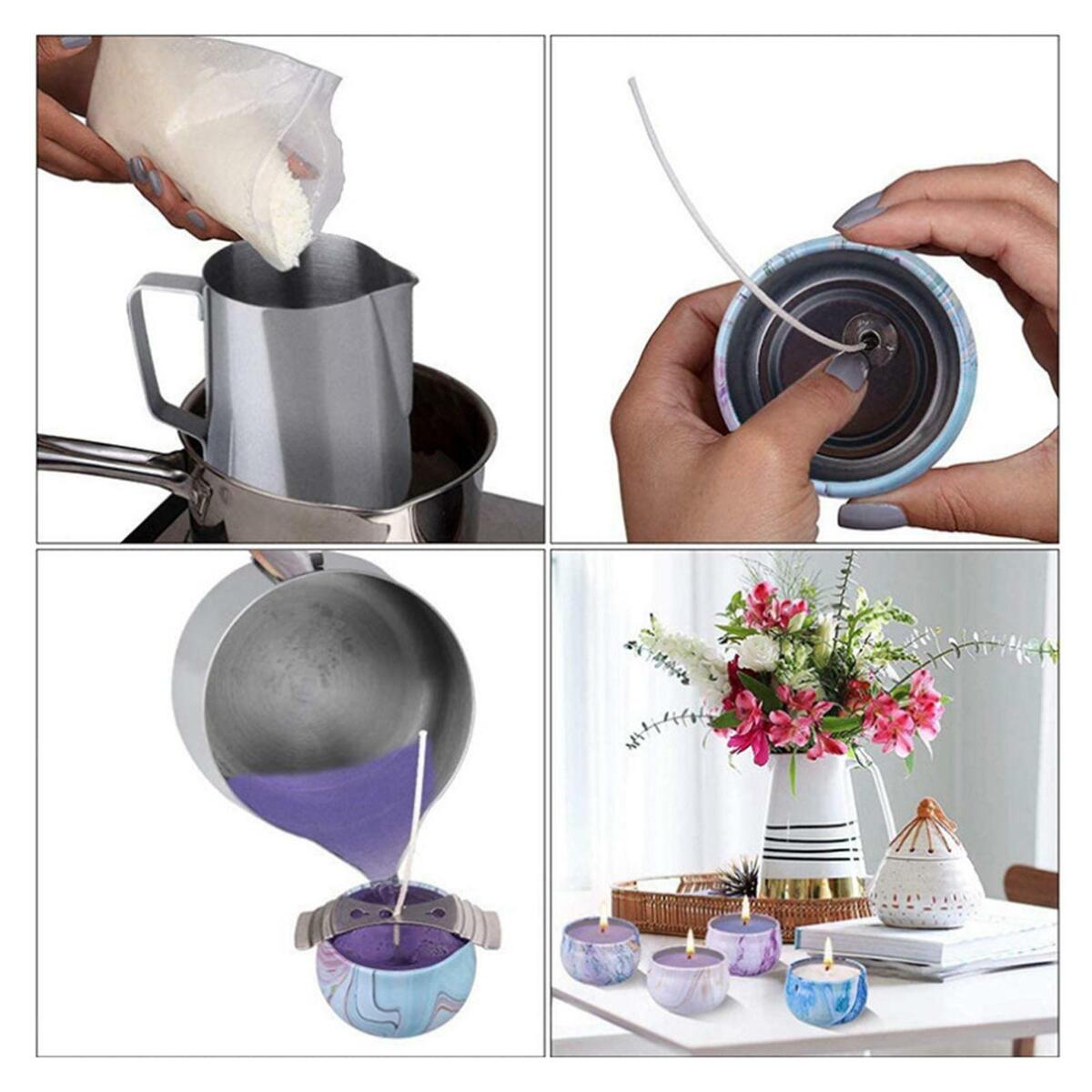 Candle Making Kit Wax melt Cup  1.2L Candle Melting Pot