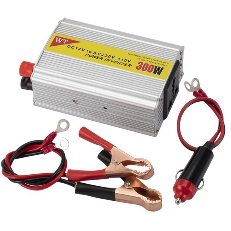 300W 12V to 220V/110V Car Inverter Power Converter Charger Adapter USB Voltage