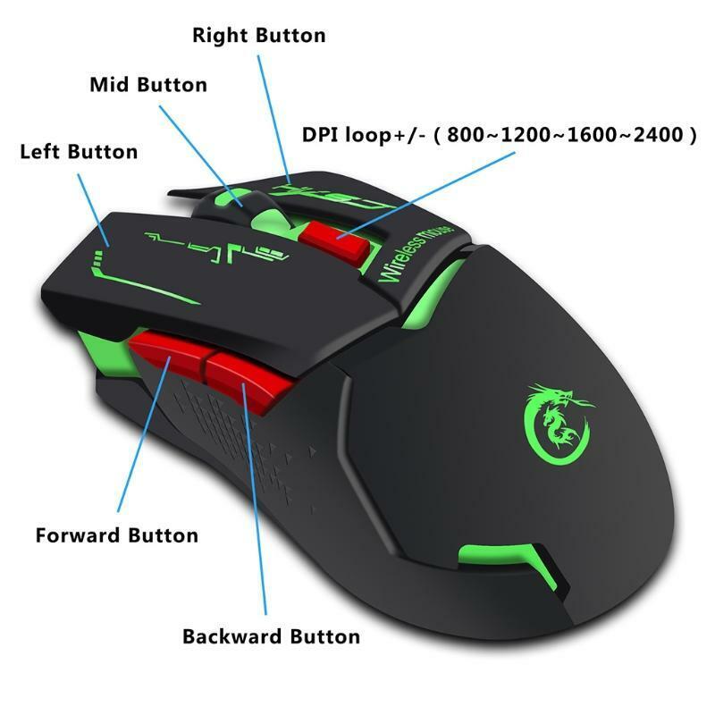 Gaming Mouse Adjustable RGB Light Sensitive Electronics Accessories for Windows