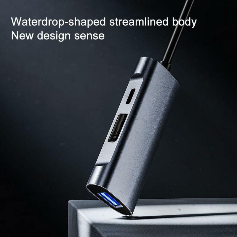 Upgrade New 3-in-1 Type C USB2.0 480Mbps Hub DisplayPort  Docking Station