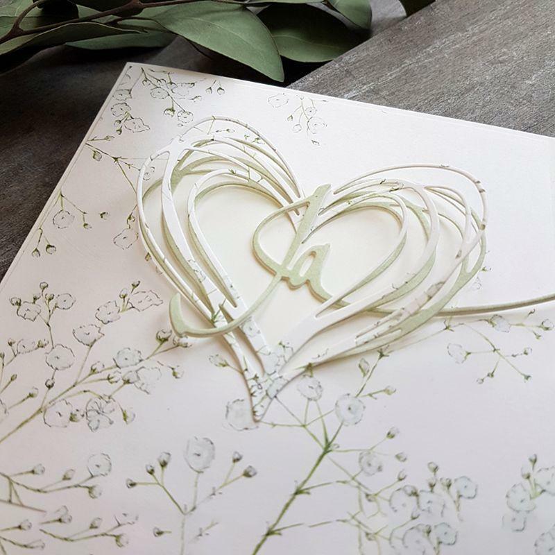 Heart Metal Cutting Dies Stencil DIY Scrapbooking Album Stamp Paper Card Emboss