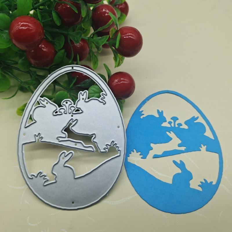 Easter Egg Bunny Metal Cutting Dies Stencil DIY Scrapbooking Album Paper Card