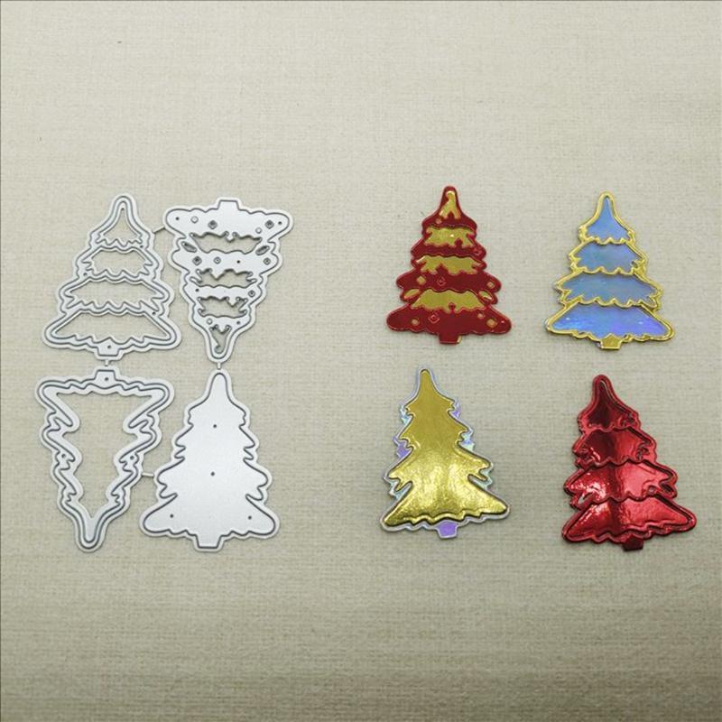 Christmas Trees Metal Cutting Dies Stencil DIY Scrapbooking Album Paper Template