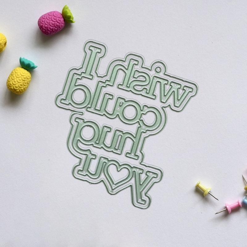 I Wish Metal Cutting Dies Stencil DIY Scrapbooking Album Paper Card Template