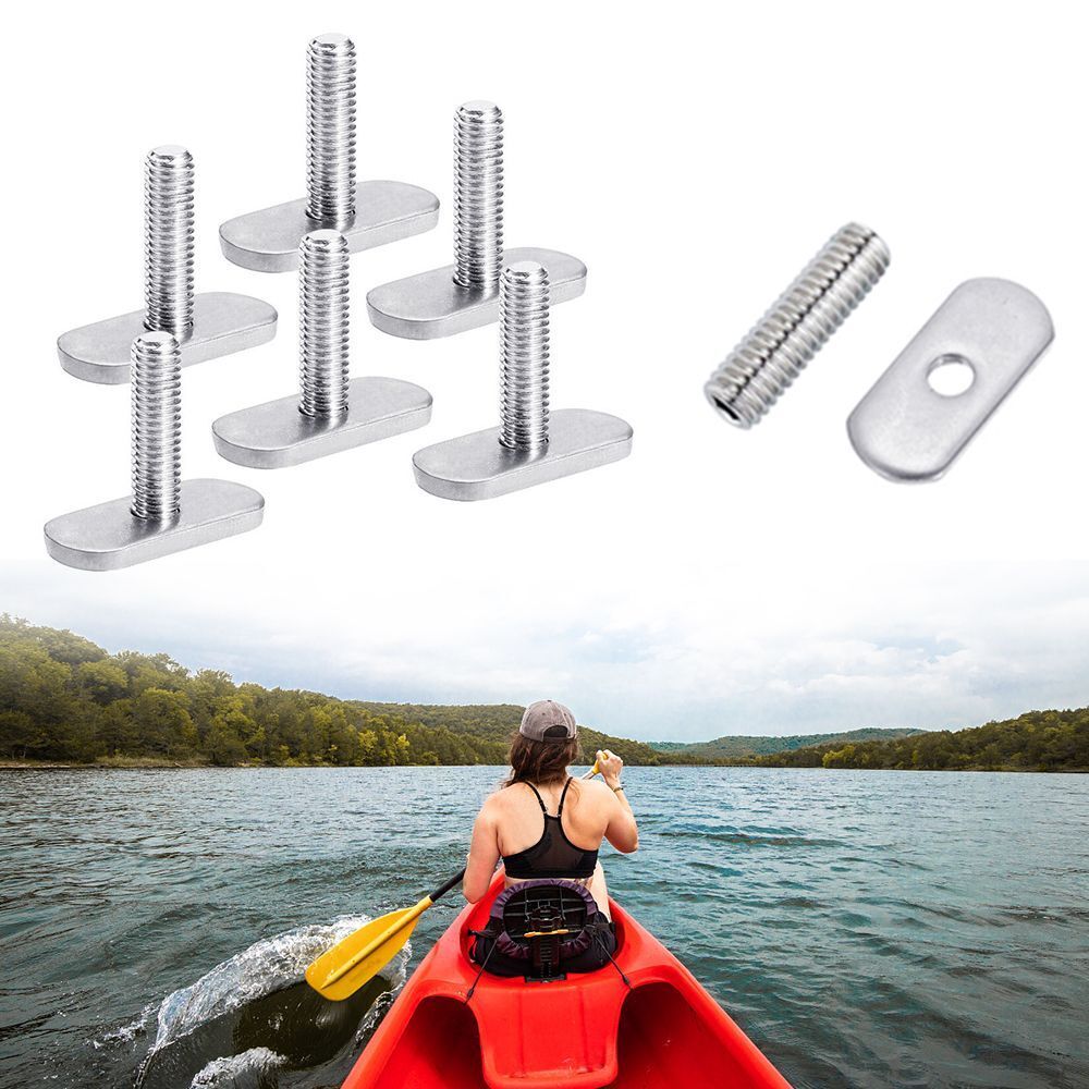 Kayaking Accessories Rail Track Well Nuts Kayak Screws Guide Rail Installation