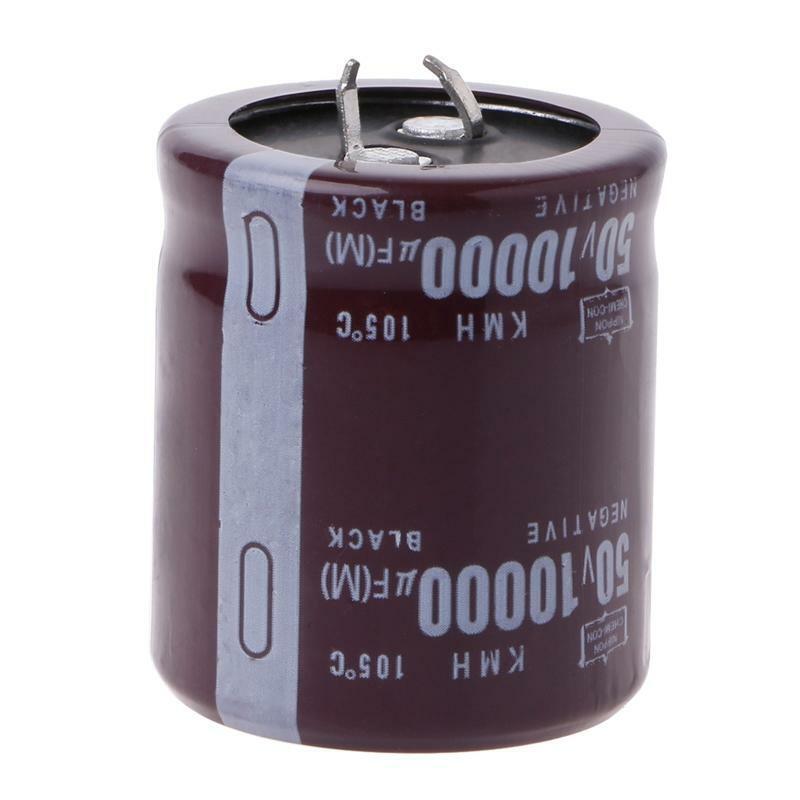 10000uF 50V Power Electrolytic Capacitor 10MF Snap Fit Snap In -40°C to +105°C