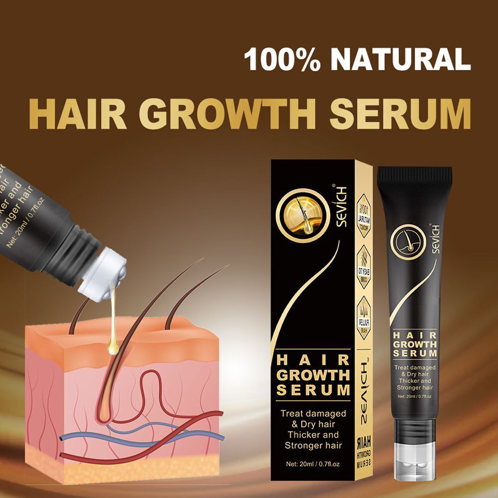 Serum Roller Scalp Massage Anti Hair Loss Hair Growth Essence Oil Thickener