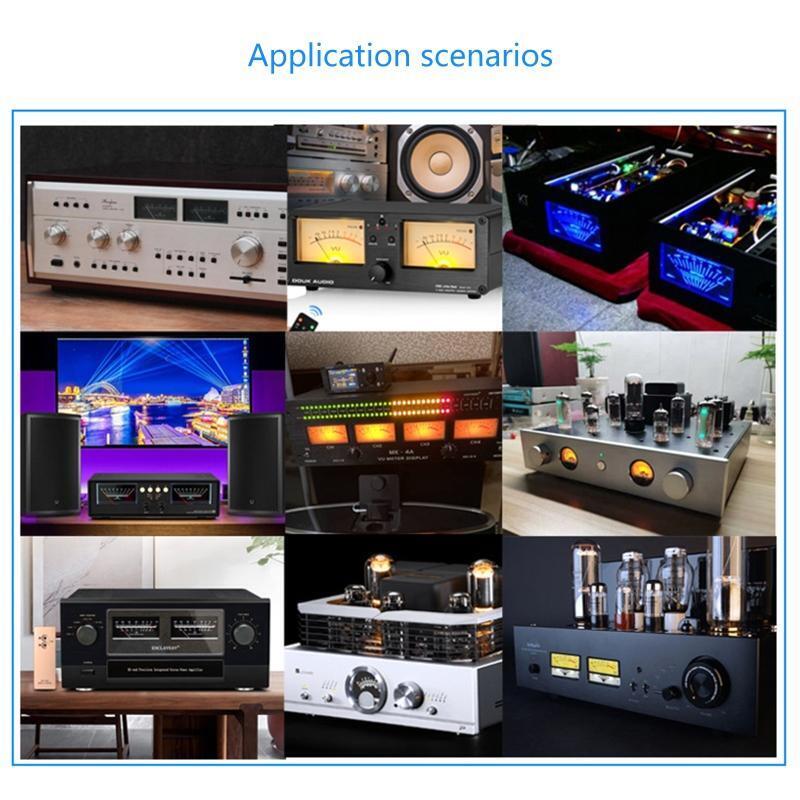 High-Precision Panel VU Meter Power Amplifier Audio DB Level Header for Home