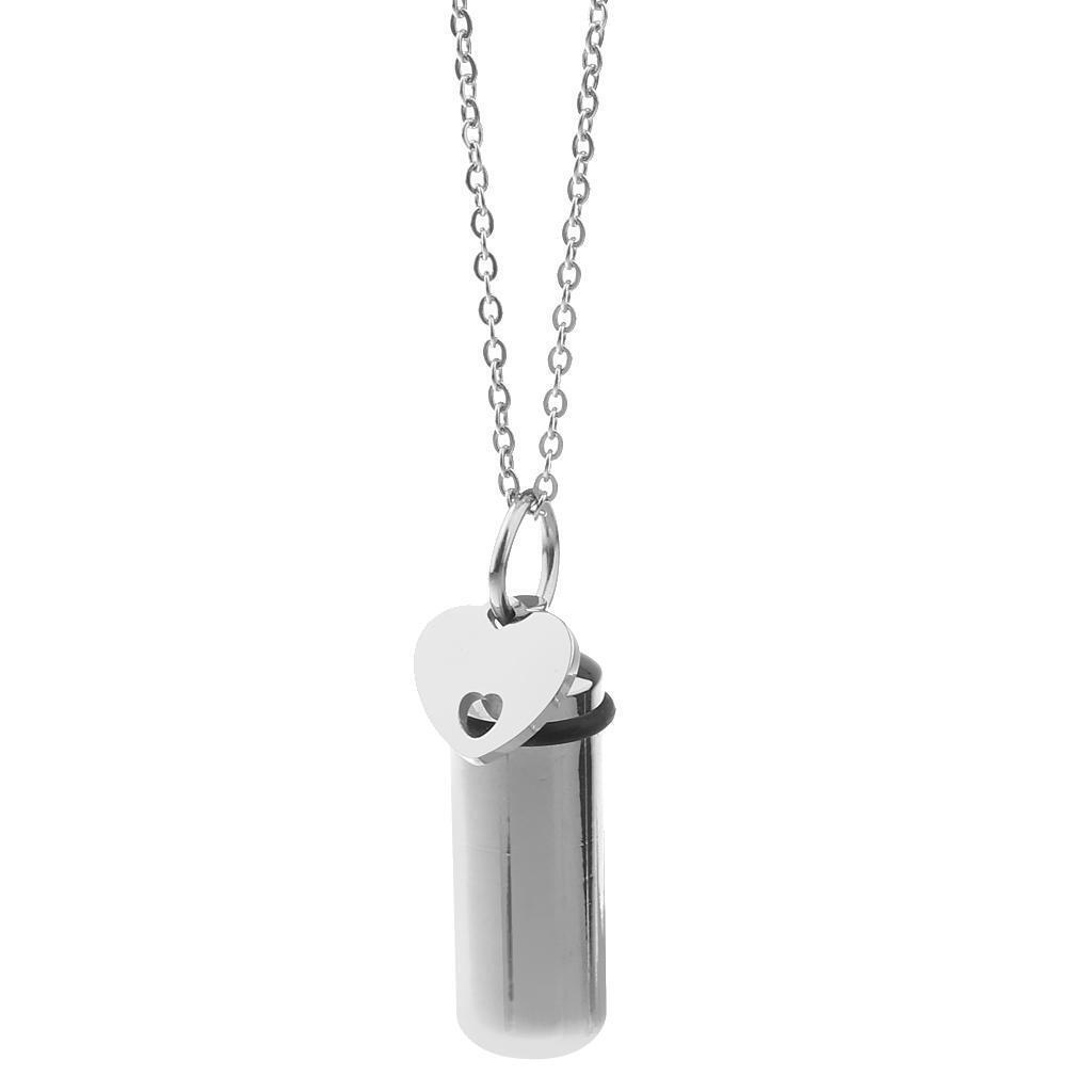 Charm Cremation Jewelry Ashes Keepsake Memorial Urn Necklace with  Heart