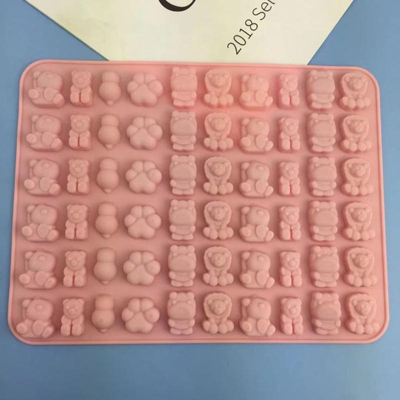 Cake Mold Baking Utensils Food-Grade Silicone Christmas Little Cute Bear Party