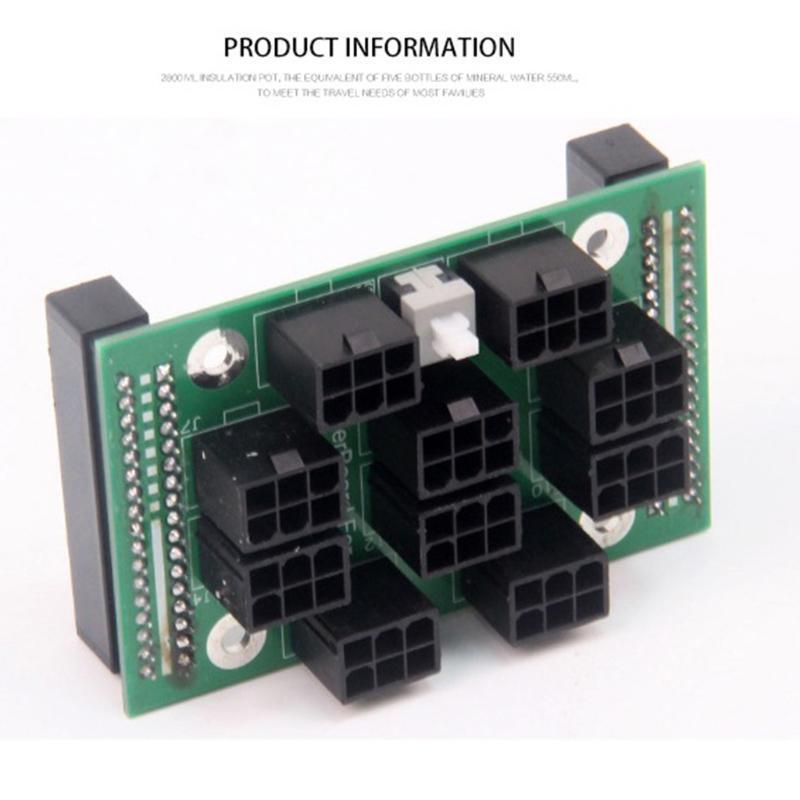 Server Power Supply Breakout Board 2 x PSU 10 x 6Pin Power Board for IBM X3650