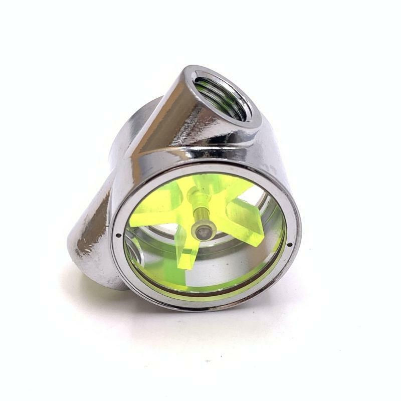 5 Impellers Flow Meter Indicator G1/4" Thread Female to Female Flow Meter Indica