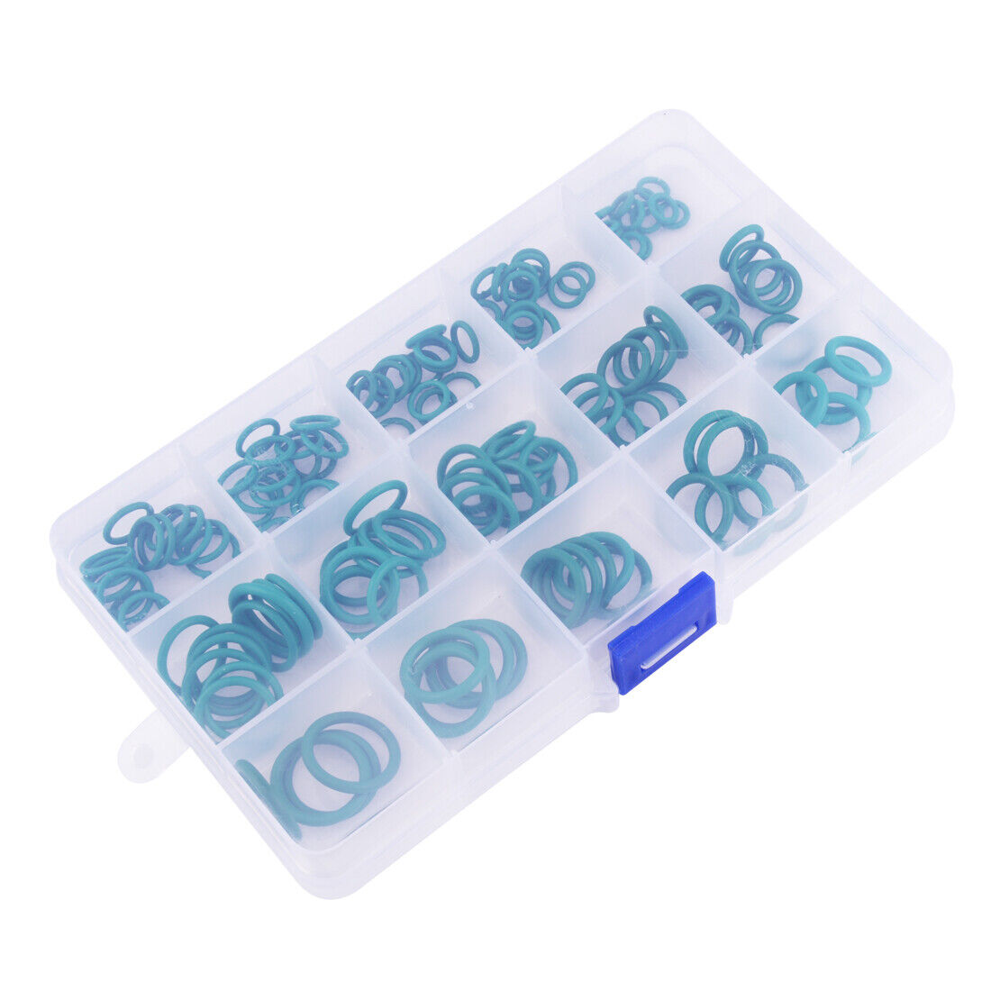 150 Green FKM Rubber O-Ring Assortment Set Gasket Automotive Seal Kit 15 Size Li