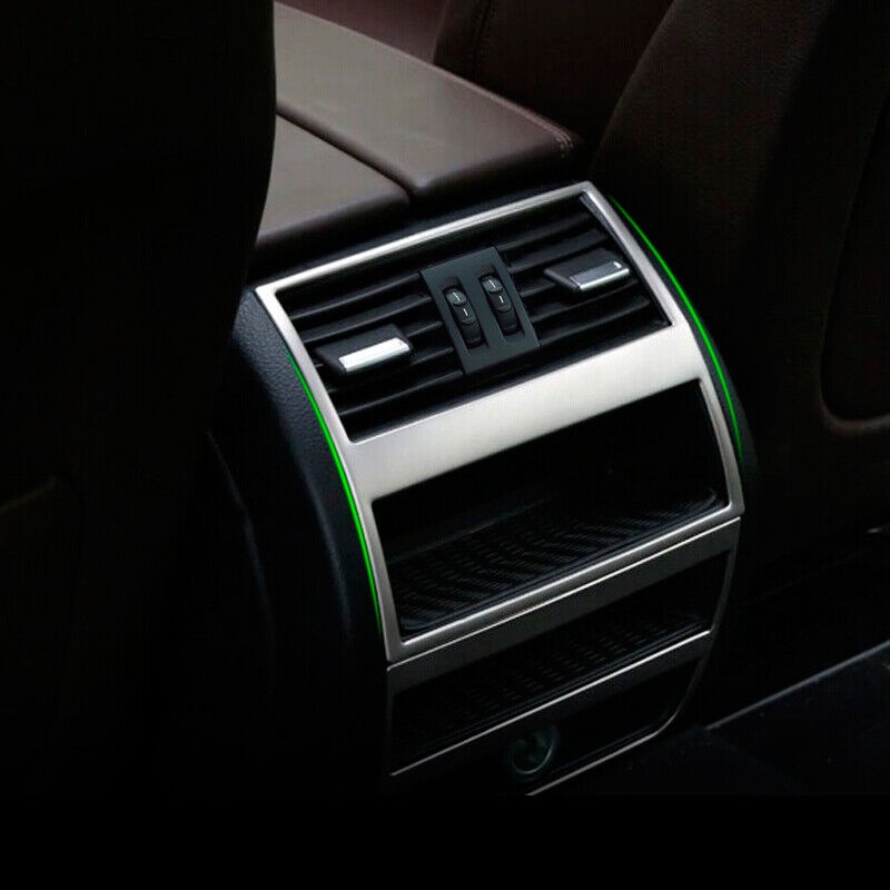 Chrome Armrest Box Air Conditioning Vent Trim Cover Fit For BMW 5 Series F10 Li