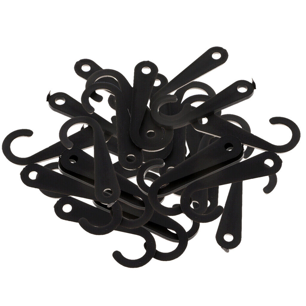 100pcs Plastic J Hooks Fasteners Socks T-Shirt Clothing Display Hanger