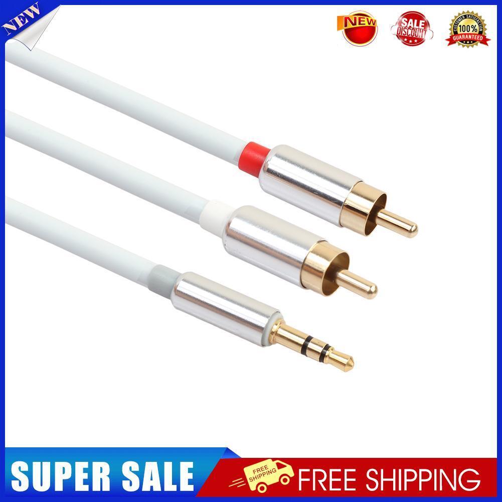 Metal Case 3.5mm Male to 2RCA Audio Stereo Y Splitter Cable for Tablet PC