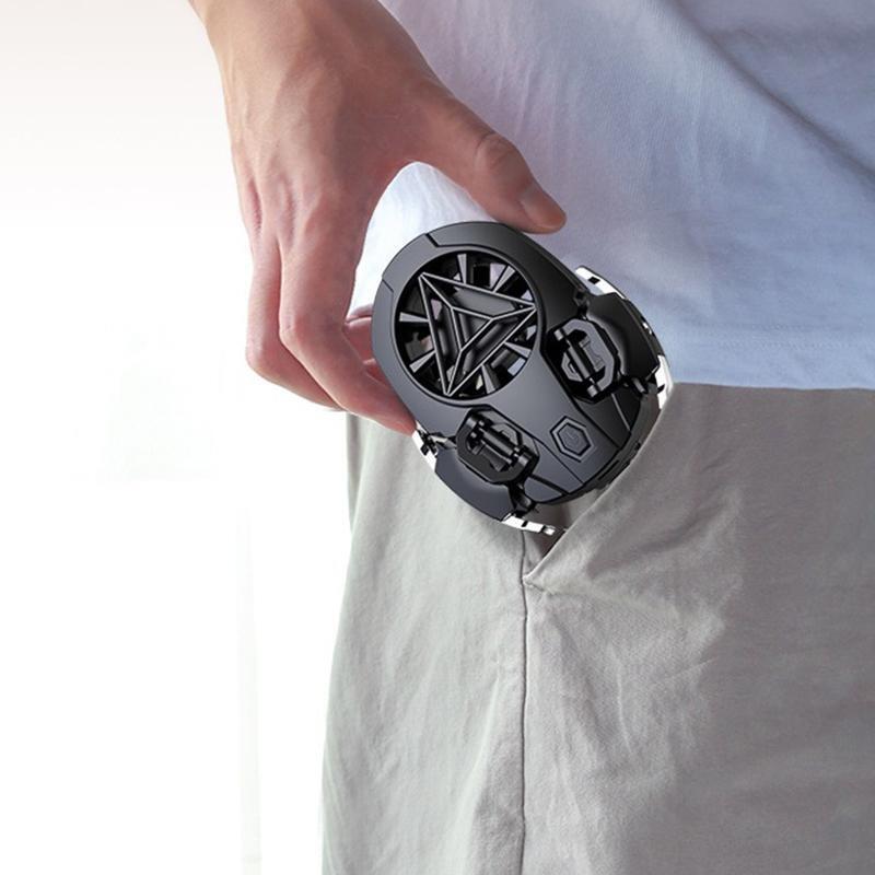 Two-in-one Mobile Phone Cooler Humanized Design Fit for 6.5-9.5mm Phone