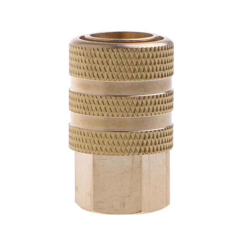 Car Solid Brass Quick Coupler Set Air Hose Connector Fittings 1/4 NPT Tools Plug