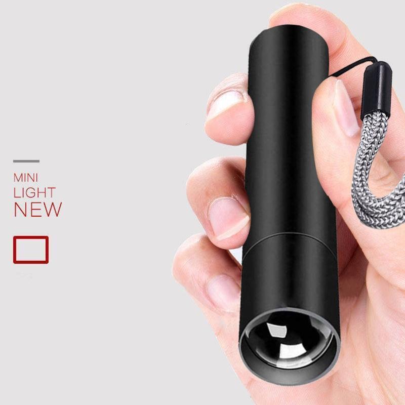 Rechargable Mini LED Flashlight 3 Lighting Modes Waterproof Easy to Use Clean
