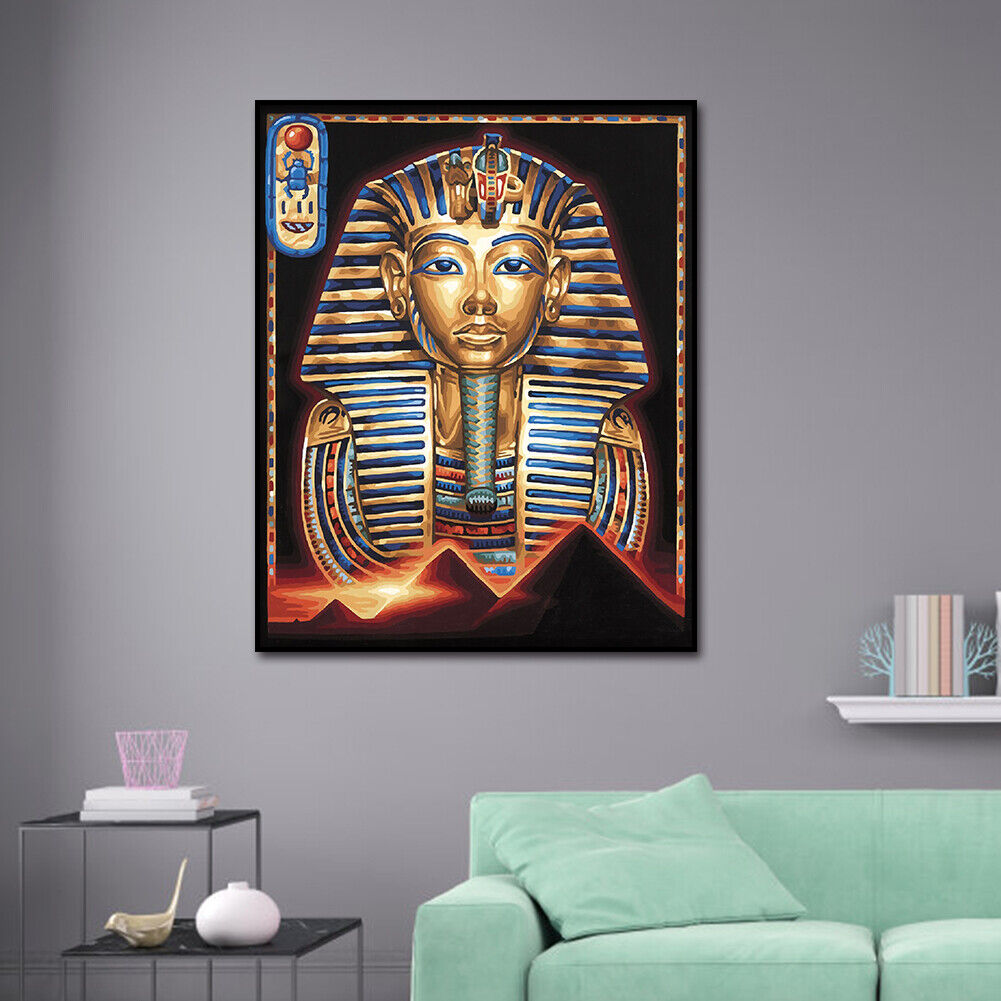 Full Round Drill Egyptian Portrait Diamond Painting DIY 5D Kit Art Drawing
