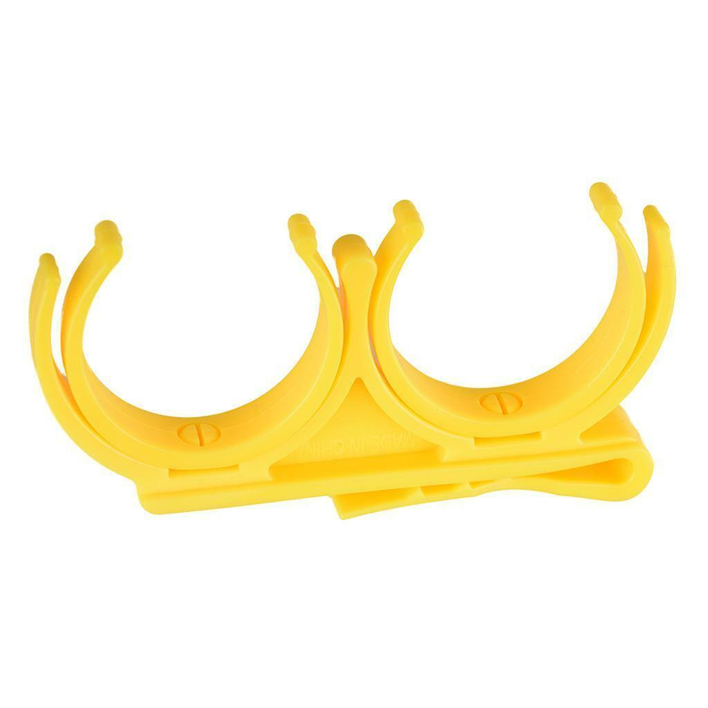 3Pcs Universal Plastic Golf Ball Holder Clip for  +Yellow