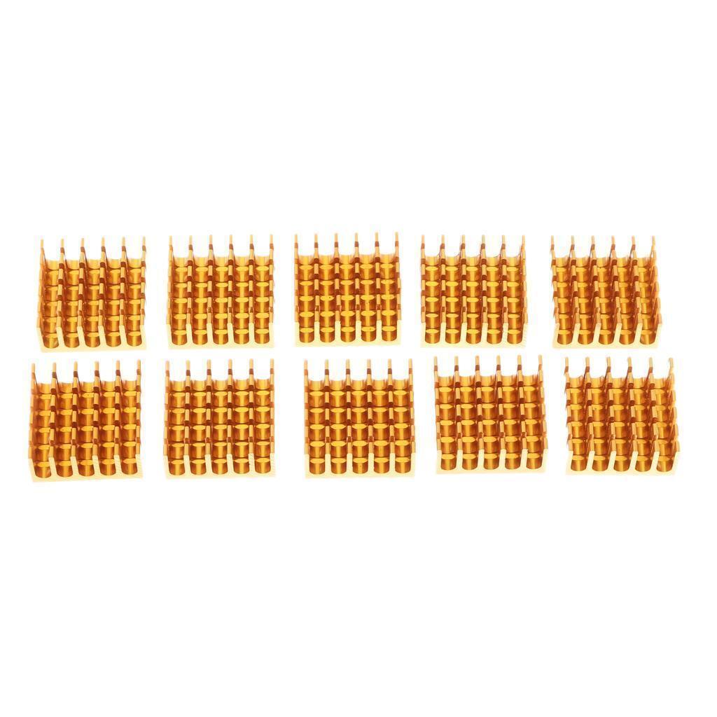 10x Heat Sink Cooling Module Aluminum Heat Sink Radiator Fin (0.87 Inch X 0.87