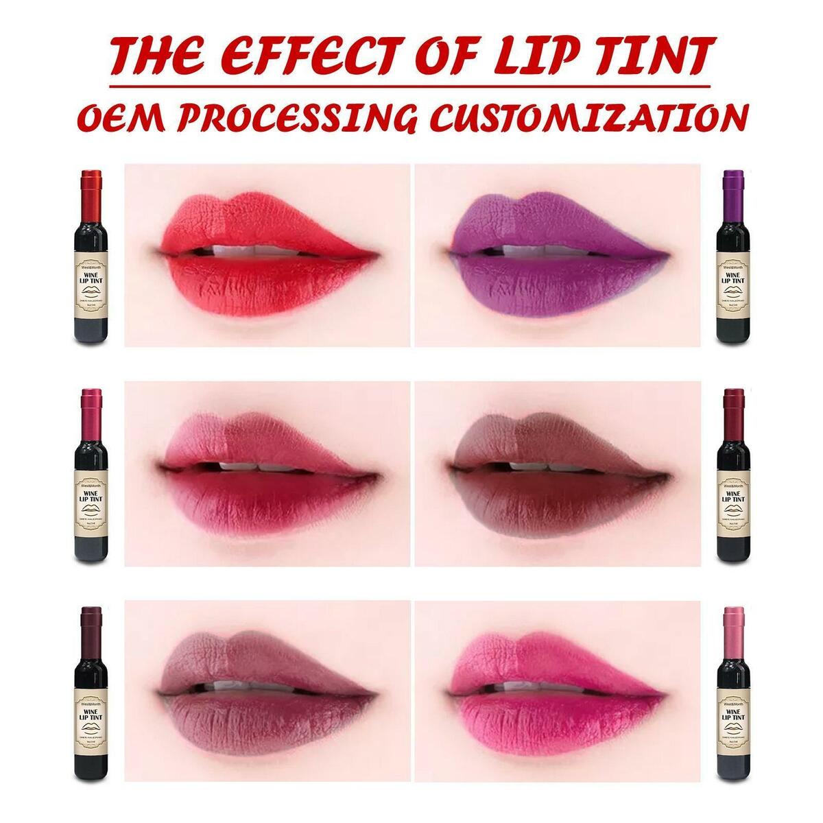 6 Pieces   Set Plumper Smooth Makeup Lip Stain Tint for