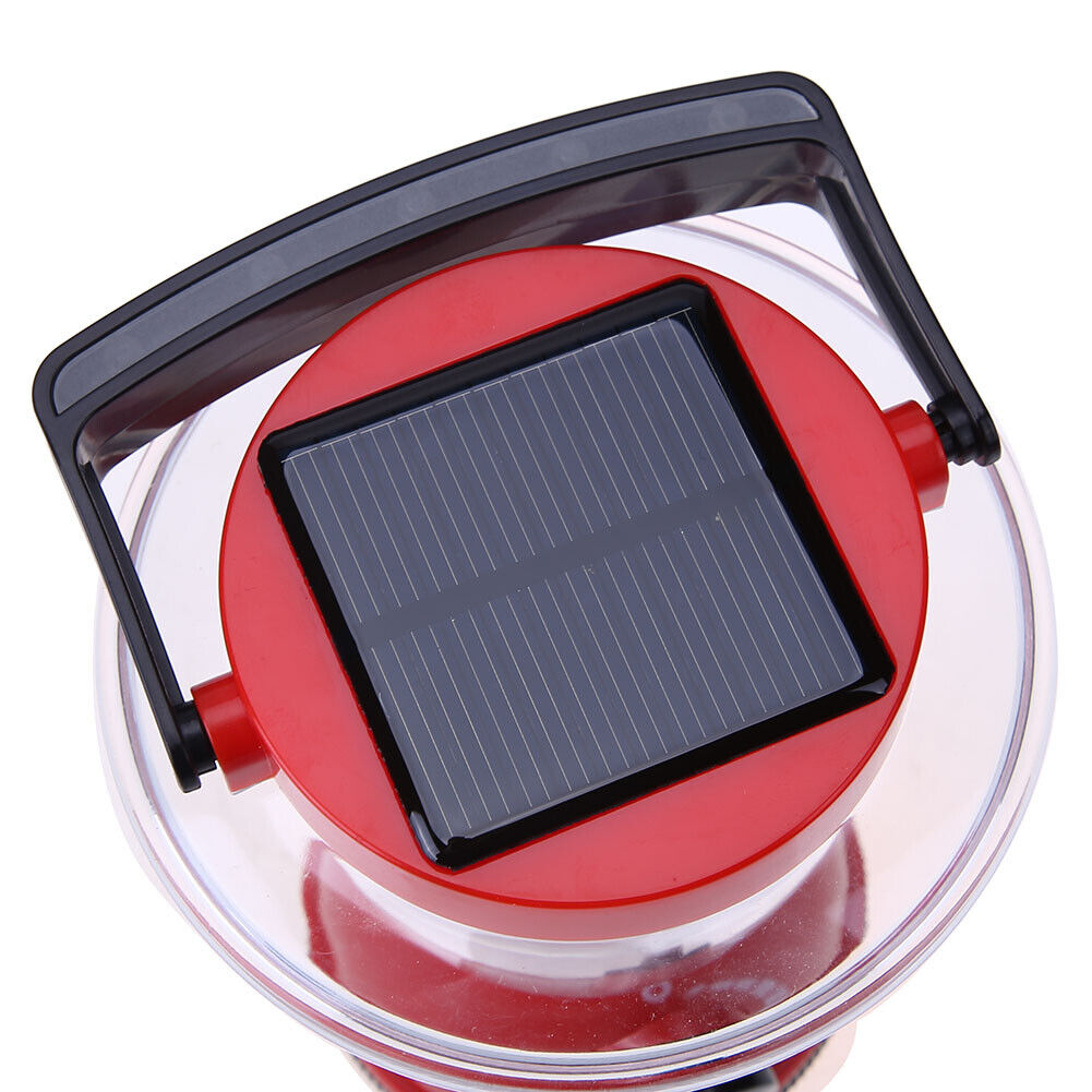 Solar Rechargeable LED Flashlight Camping Tent Light Torch Lantern Lamp-190