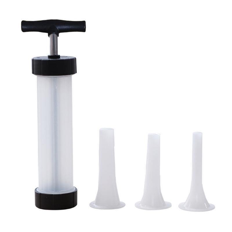 Manual Injector Syringe Gun Hand Push Tube Party Dining Table Food Making Tool