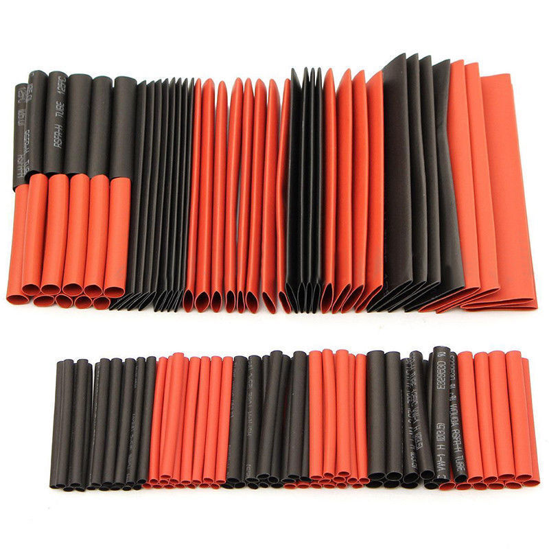 127PCS 2:1 Heat Shrink Tubing Wire Cable Sleeving Wrap Electrical Connection Set