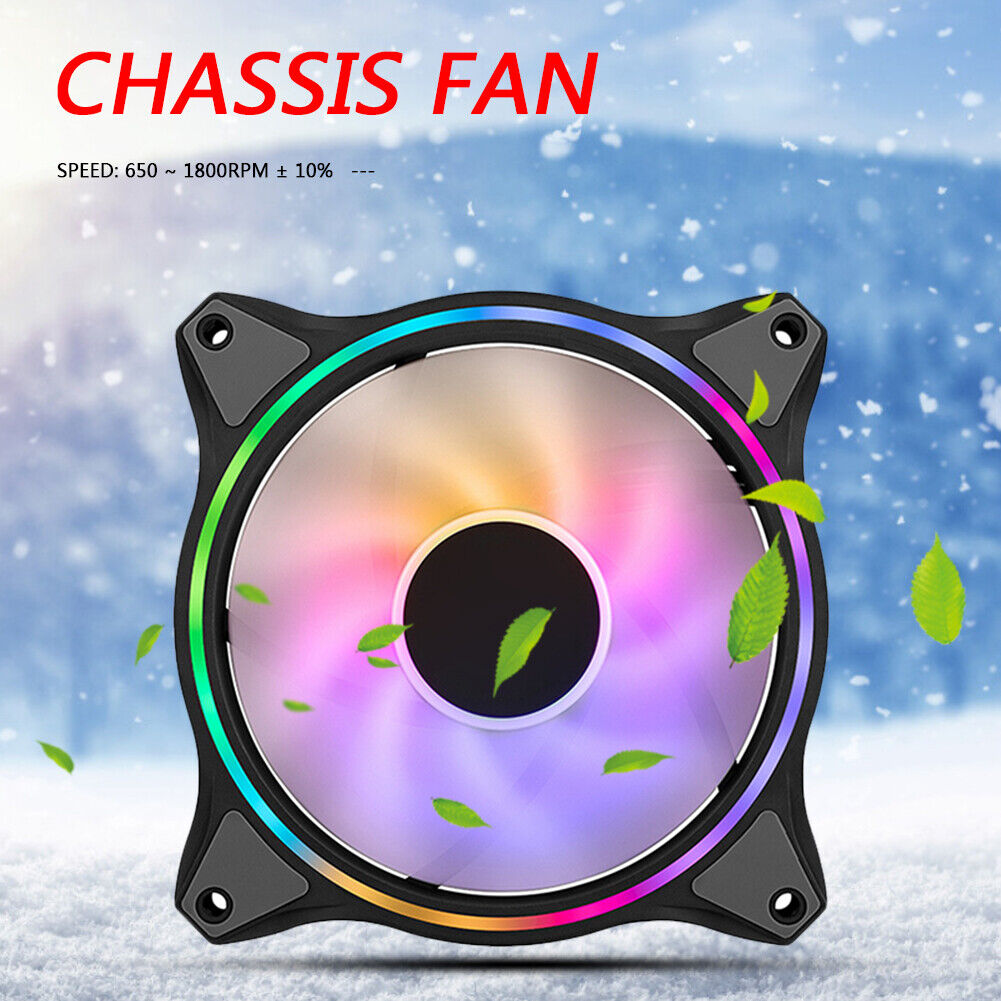 CoolerMaster 12cm 3 Pin ARGB Chassis Fan PC Case Cooling Radiator (Black)