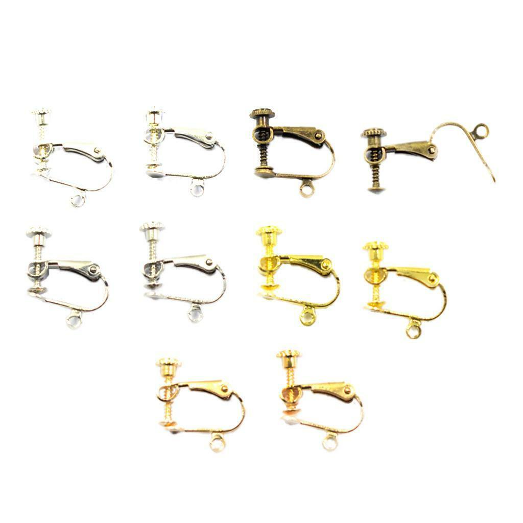 10 Pieces  Earrings Converter  Screw Ear  Findings DIY