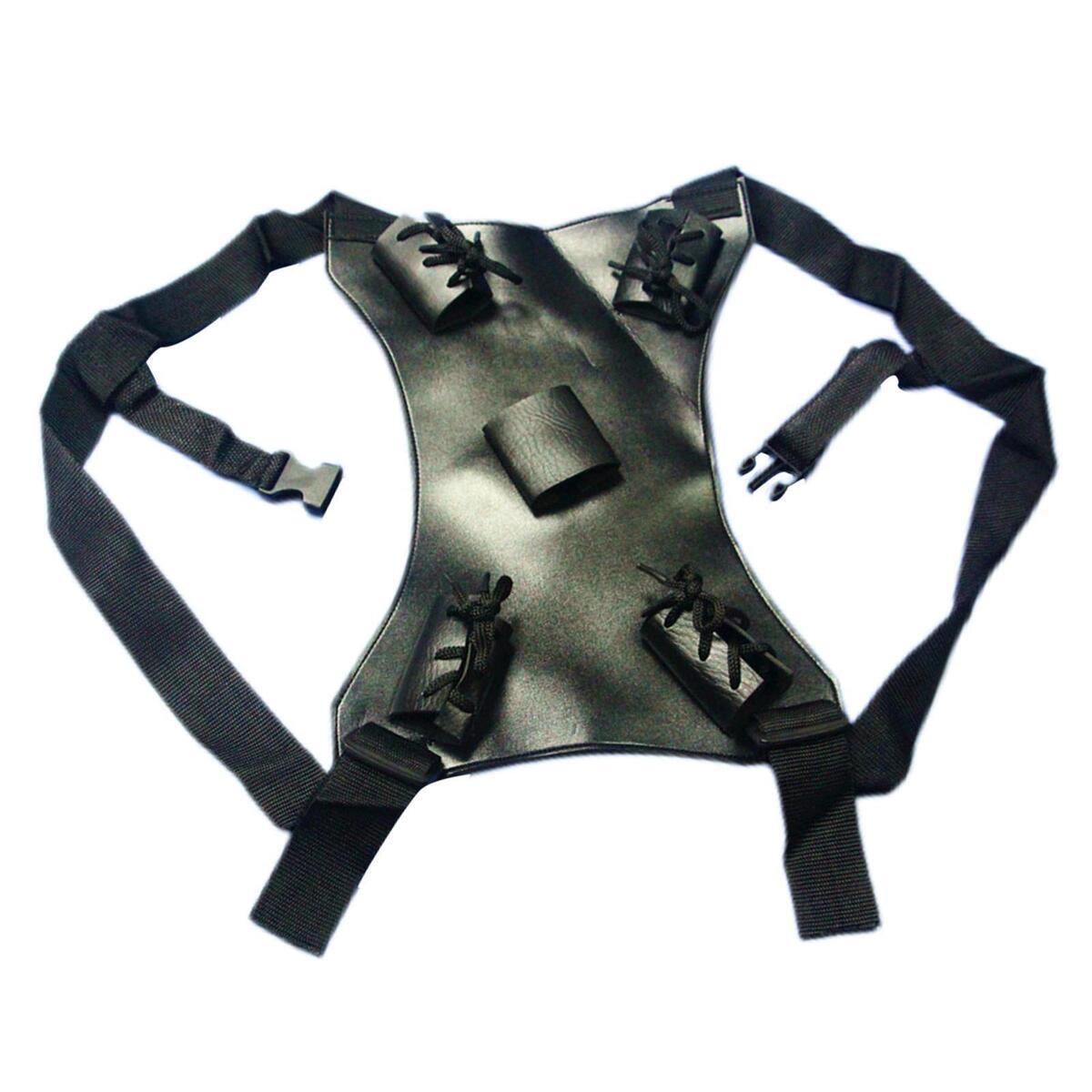 Medieval Sword Back Scabbard Dual Sword Buckle Fasten Samurai Back Strap