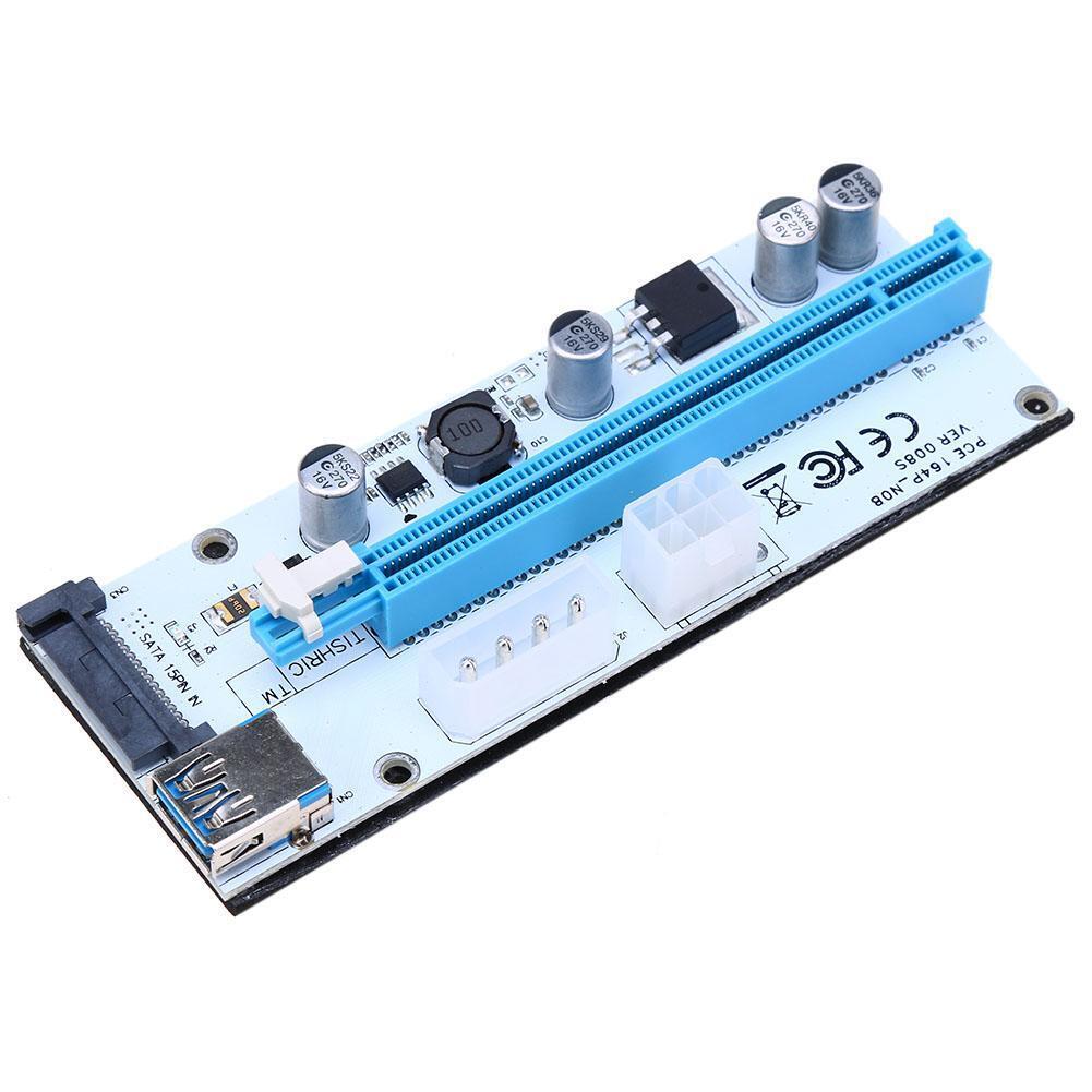 PCI-E Riser 1X to 16X Graphics Extension Cable PCI-E Extended Mining Line
