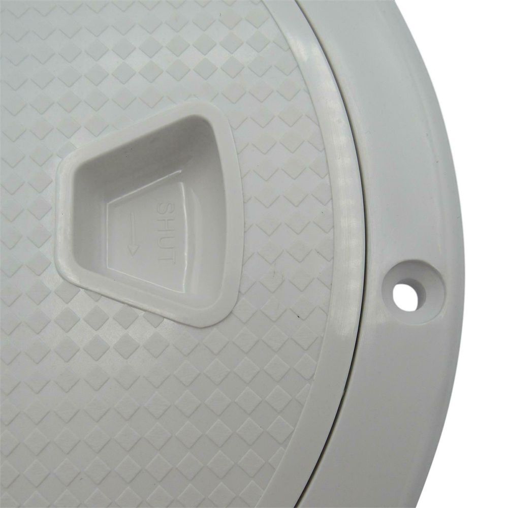 Ship Round Non-slip 4 Inch White Sailing Inspection Marine Boat Deck Cover Lid